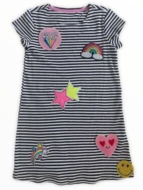 Lola + The Boys Mod Patchwork Girls' Dress - with Bright Patches